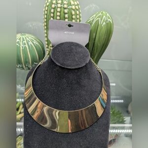 Express Shiny Gold Collar Necklace